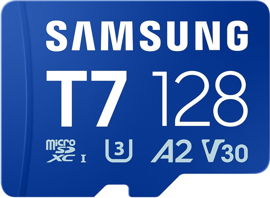 Micro SDXC карта памет 128 GB Samsung T7 Micro SDXC карта памет 128 GB Samsung T7 - A2, UHS-I, U3, V30 -