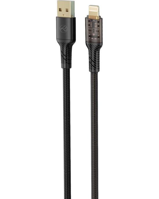  USB Type-A  Lightning Tellur Transparent - 1 m - 