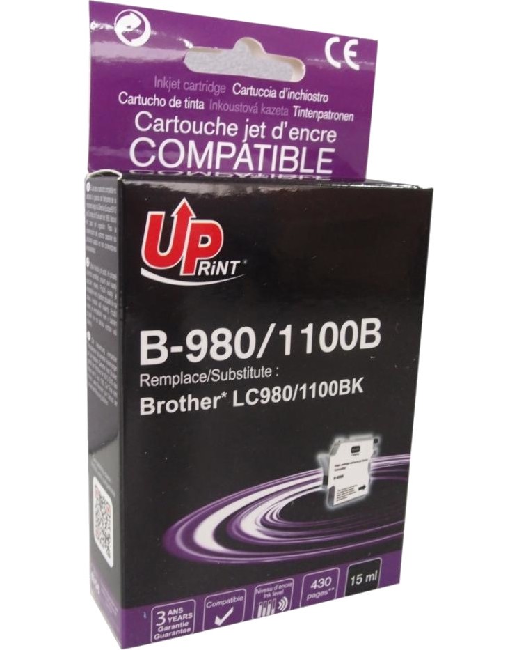 Касета с мастило за принтер UPrint B-980 Black Касета с мастило за принтер UPrint B-980 Black - 430 страници -