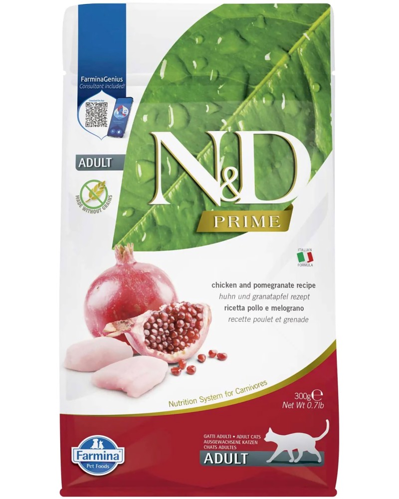���� ����� �� ����� N&D Adult - 0.3 ÷ 5 kg, � ������� � ���, �� ������� Prime, � ����� ������� - �����