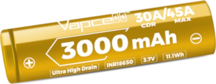  3.7 V 18650 U30 -  Li-Ion (18650) 3000 mAh - 