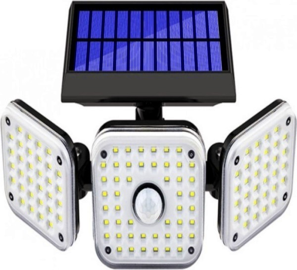 LED соларен прожектор с датчик за движение 15 W LEDMAX LED соларен прожектор с датчик за движение 15 W LEDMAX - 300 - 450 lm -