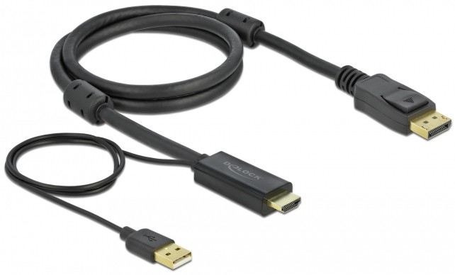  HDMI male  DisplayPort male DeLock - 1  2 m - 