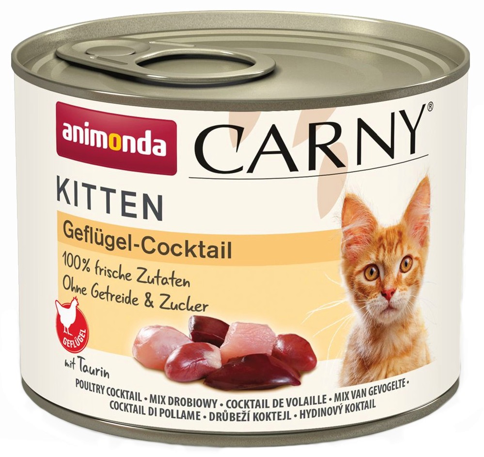 Консерва за котки Carny Kitten Консерва за котки Carny Kitten - 200 ÷ 12 х 400 g, с птиче, от 3 месеца до 1 година - храна
