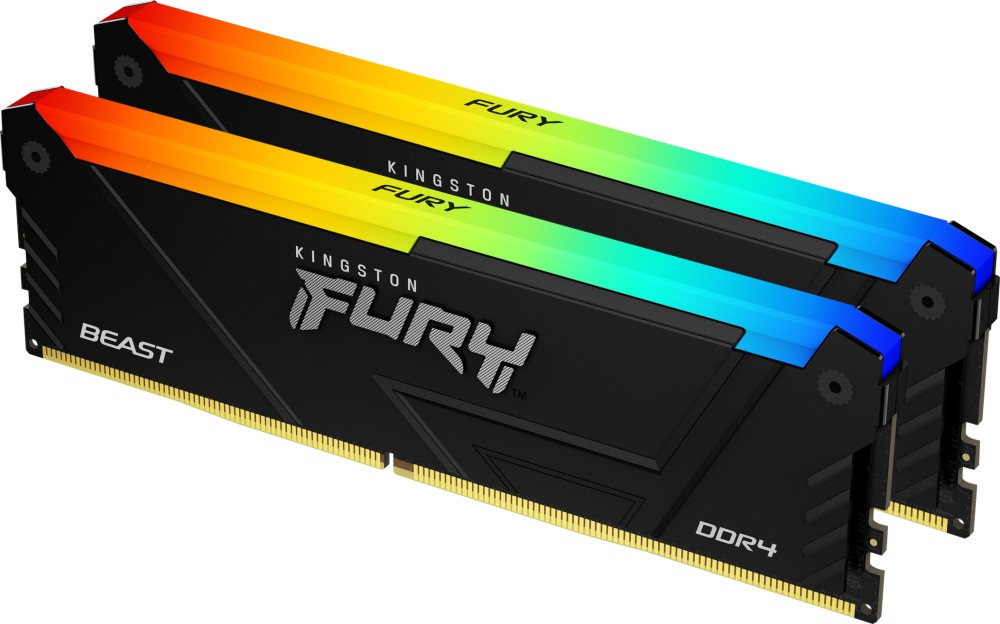 RAM ����� Kingston FURY Beast RGB KF432C16BB2AK2/16 - 16 GB (2 x 8 GB), DDR4, 3200 MHz, CL16 - 