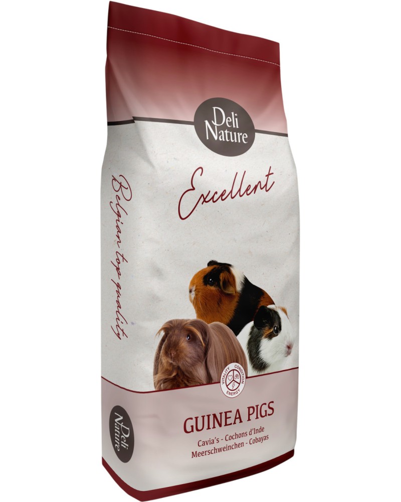 Храна за морски свинчета Deli Nature Premium Excellent Храна за морски свинчета Deli Nature Premium Excellent - 12.5 kg - храна