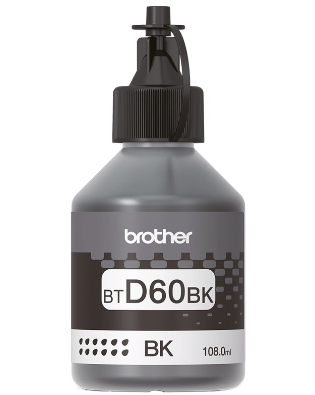 Мастило за принтер Brother BT-D60 Black Мастило за принтер Brother BT-D60 Black - 6500 страници -