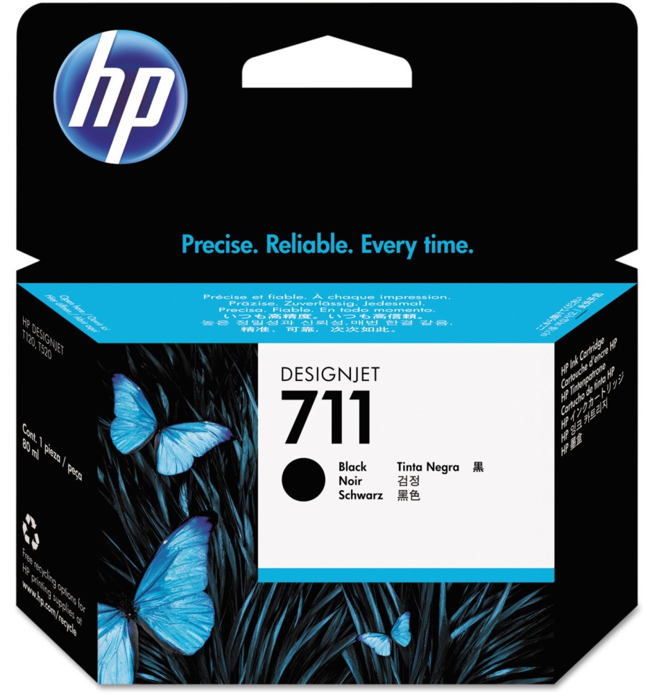 ������ � ������� �� ������� HP 711 Black - 80 ml - 