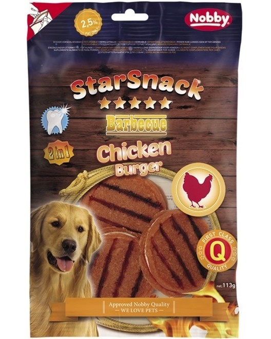 ��������� �� ������ Nobby StarSnack Burger - 113 g, � �������, �� ������� Barbecue - �����