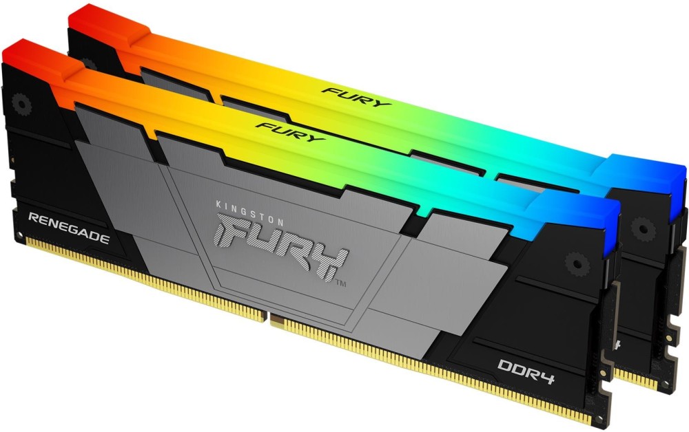RAM памет Kingston FURY Renegade RGB KF436C16RB12AK2/32 RAM памет Kingston FURY Renegade RGB KF436C16RB12AK2/32 - 32 GB (2 x 16 GB), DDR4, 3600 MHz, CL16, Dual Channel -