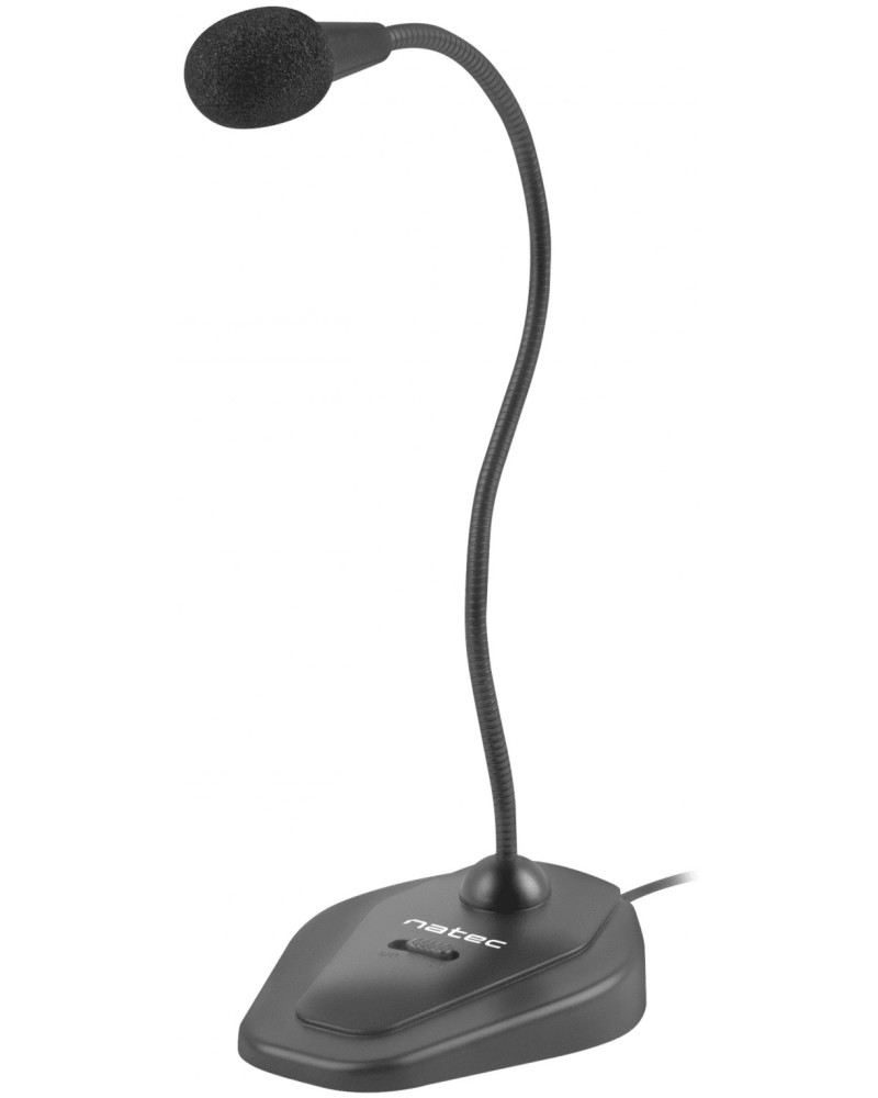 Микрофон Natec Giraffe 2 Микрофон Natec Giraffe 2 - 20 Hz до 20 kHz, Mini 3.5 mm, 1.8 m кабел -