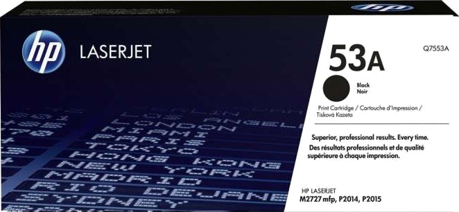 Тонер касета HP 53A Black Тонер касета HP 53A Black - 3000 страници -
