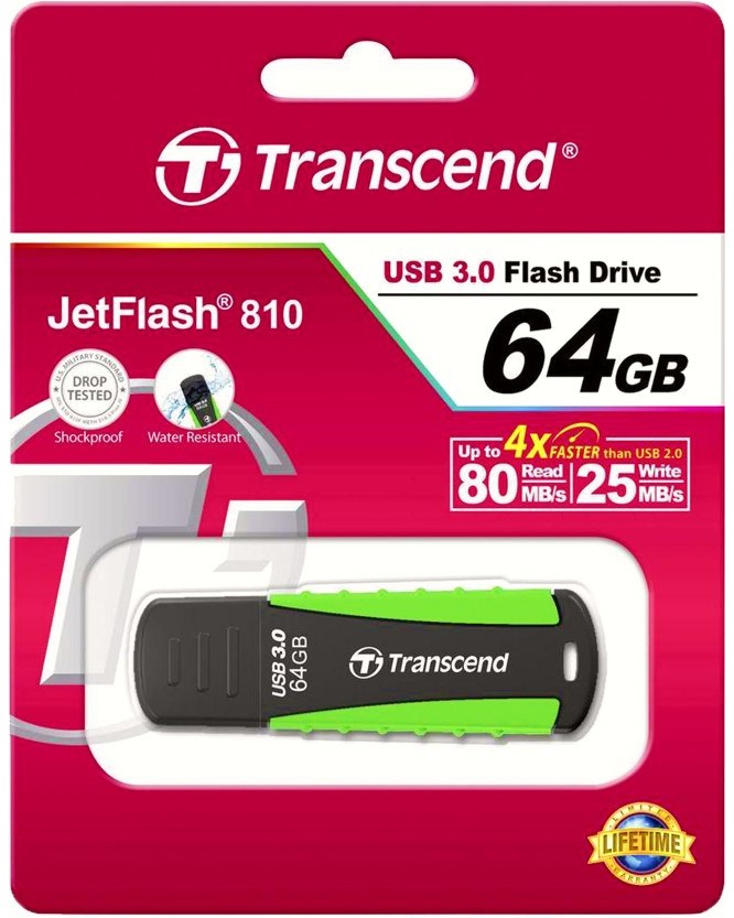 USB-A 3.1 ���� ����� 64 GB Transcend JetFlash 810 - 