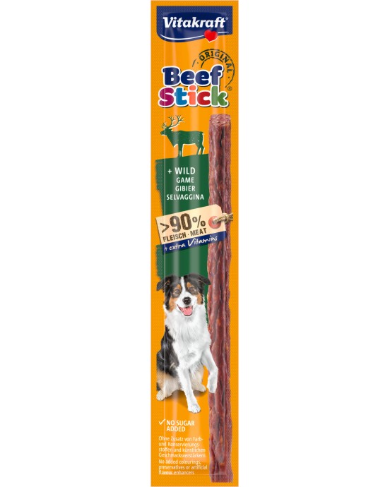 ��������� �� ������ Vitakraft - 12 g, � �����, �� ������� Beef Stick Original - �����