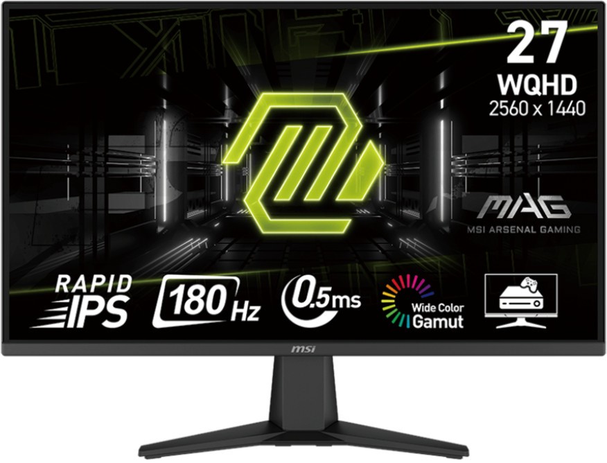 ������� MSI MAG 275QF - 27", Rapid IPS, 180 Hz, 16:9, 2560 x 1440, 0.5 ms, 2 x HDMI, DisplayPort, Adaptive-Sync - 