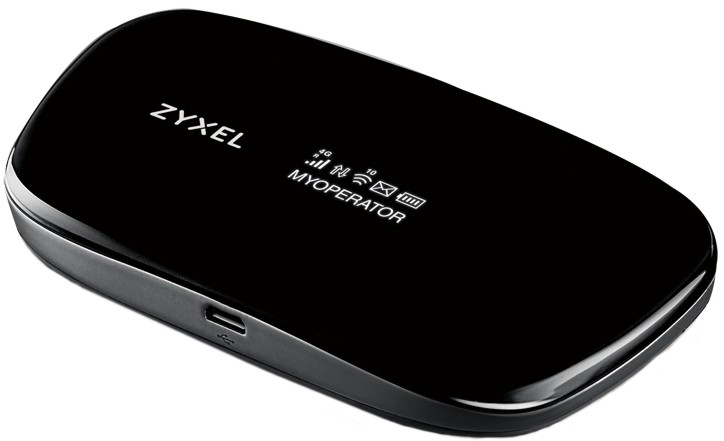 Мобилен портативен рутер ZyXEL WAH7601 LTE Cat4 Мобилен портативен рутер ZyXEL WAH7601 LTE Cat4 - 2.4 GHz (300 Mbps) -