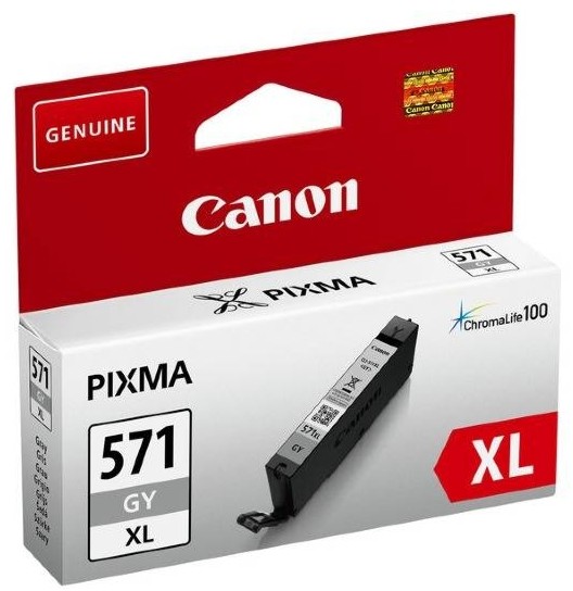 Касета с мастило за принтер Canon CLI-571 XL Grey Касета с мастило за принтер Canon CLI-571 XL Grey - 3350 страници -
