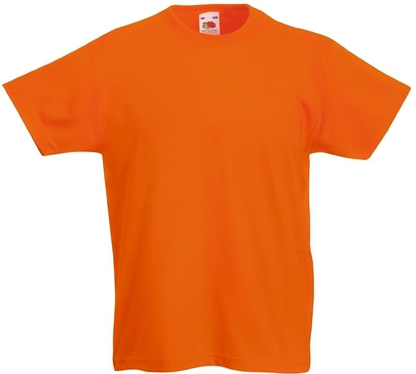   Fruit of the Loom - Orange - 100% ,   Kids Valueweight - 