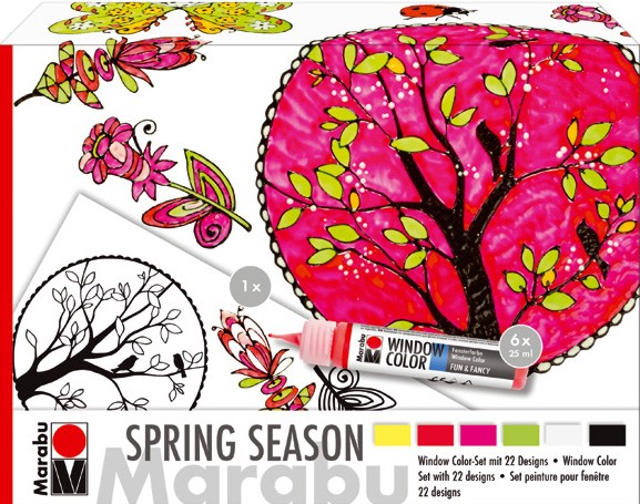    Marabu Spring season - 6  x 25 ml,      Fun&fancy - 