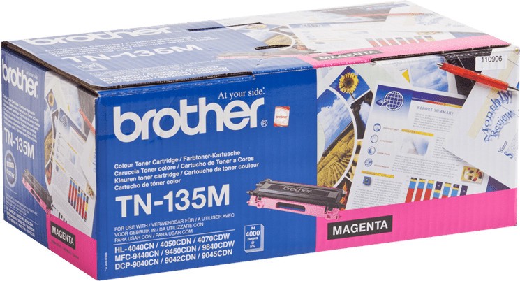 Тонер касета Brother TN-135M Magenta Тонер касета Brother TN-135M Magenta - 4000 страници -