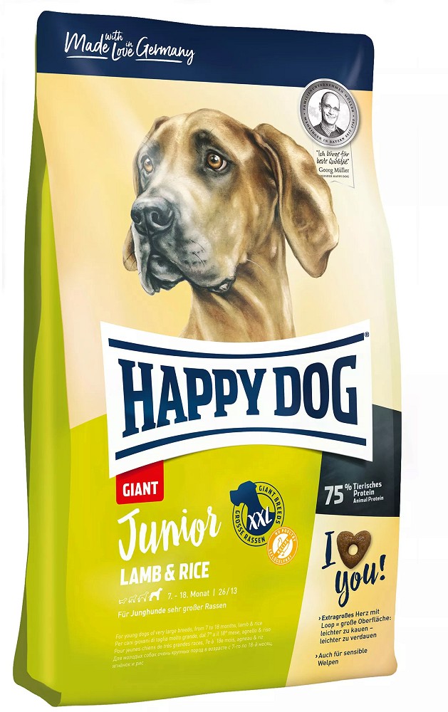     Happy Dog Junior Giant - 15 kg,    ,    Young,  7  18 ,     - 