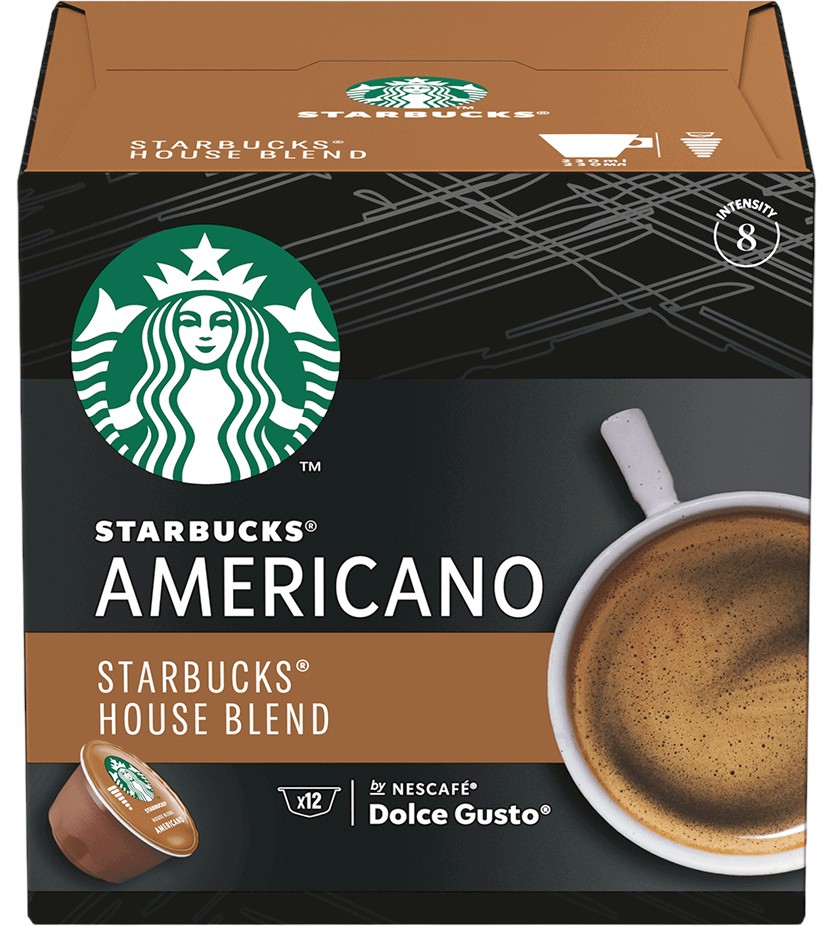   STARBUCKS Americano House Blend -  12  36  ,   by NESCAFE Dolce Gusto - 