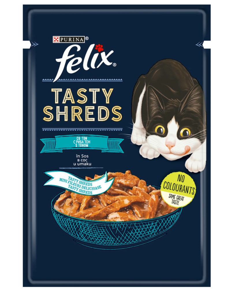 ���� �� ����� Felix Tasty Shreds - 80 g, � ���� ��� � ���, �� ��� 1 ������ - �����