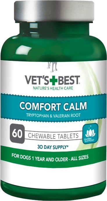 Успокояващи таблетки за кучета Vet's Best Comfort Calm Успокояващи таблетки за кучета Vet's Best Comfort Calm - 60 броя, за 12+ месеца - продукт