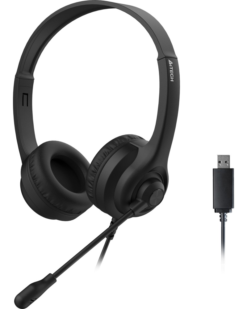 Слушалки A4Tech HU-8 Слушалки A4Tech HU-8 - С USB-A кабел 2 m -