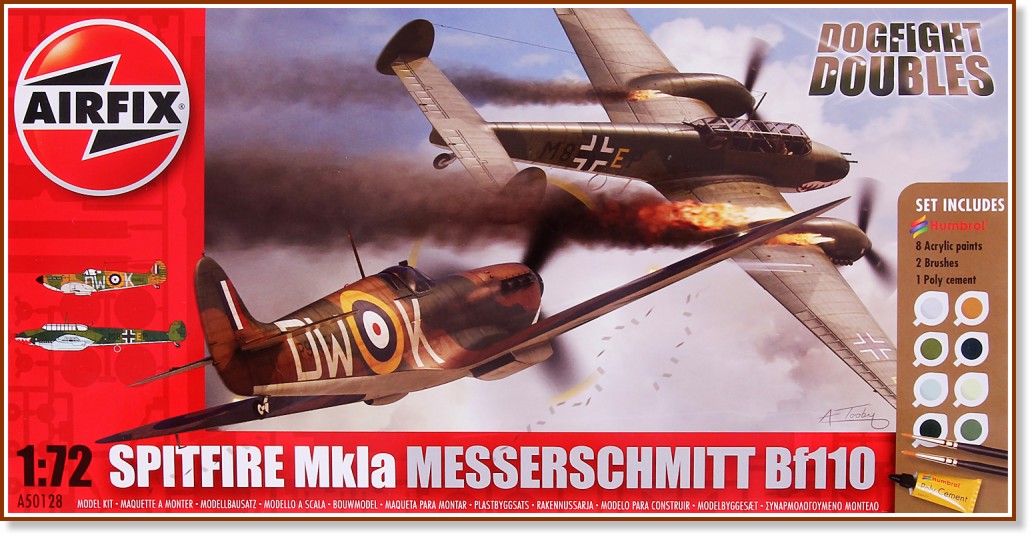   - Messerschmitt Bf110C/D  Supermarine Spitfire MkIa -    -      - 