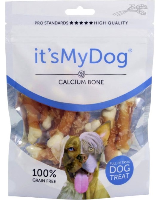 Лакомства за кучета its My Dog Calcium Bone Лакомства за кучета its My Dog Calcium Bone - 85 g, с пилешко - храна
