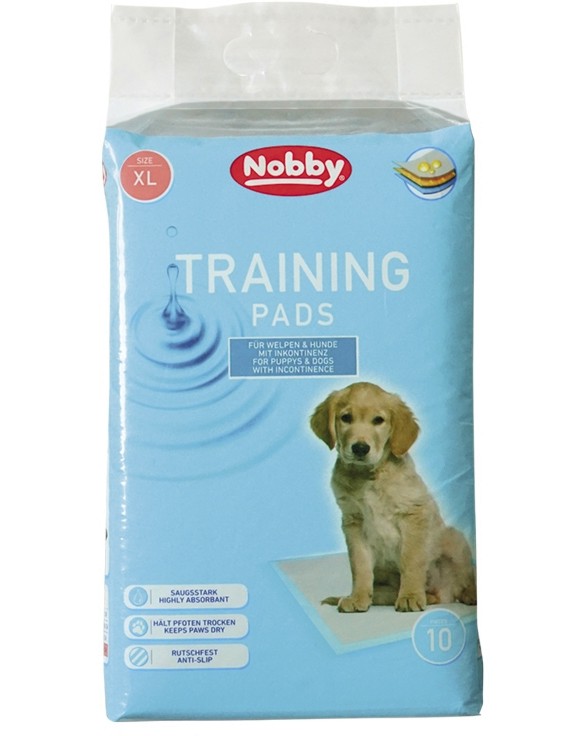 Хигиенни постелки за кучета Nobby Training Pads XL Хигиенни постелки за кучета Nobby Training Pads XL - 10 броя, 90 x 60 cm - продукт