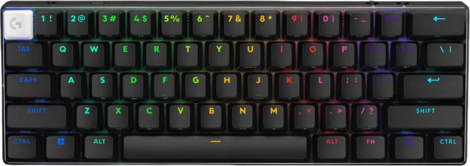�������� ��������� ���������� Logitech Pro X 60 - TKL, Bluetooth, USB-C, RGB, ISO Layout, Logitech GL Linear - 