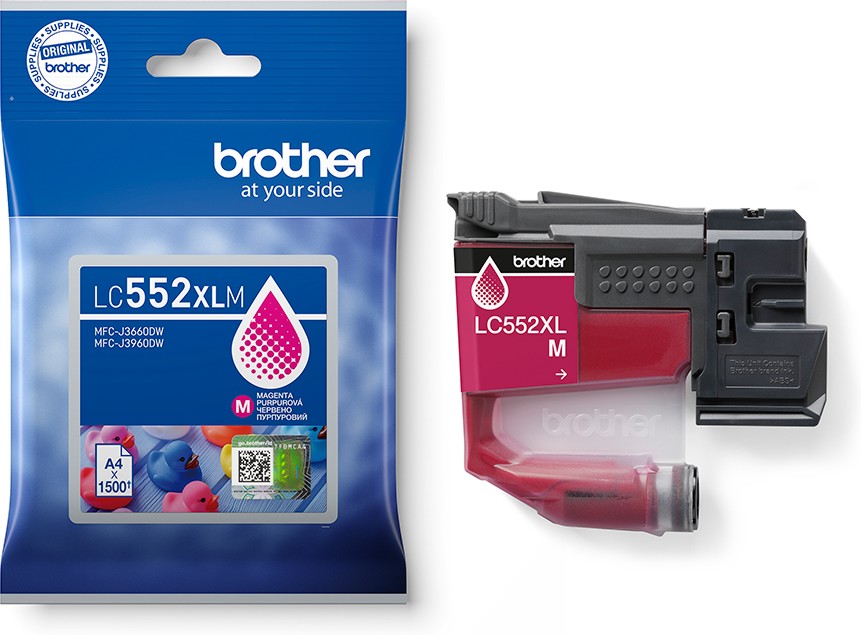 Касета с мастило за принтер Brother LC-552 XL Magenta Касета с мастило за принтер Brother LC-552 XL Magenta - 1500 страници -