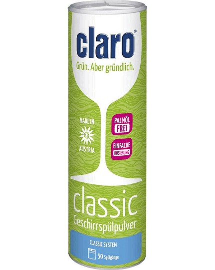 Прах за съдомиялна Claro Classic Прах за съдомиялна Claro Classic - 900 g - продукт