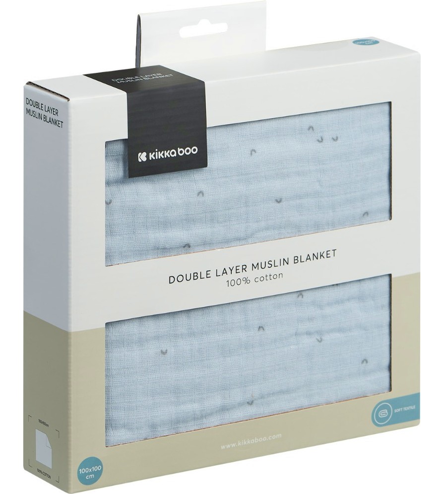 ���������� ������ Kikka Boo - 100 x 100 cm, �� ���������� Stripy Friends - �������