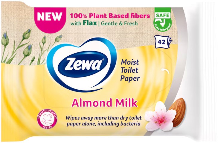 ������ �������� ������ Zewa Almond Milk - 42 � 80 ����, � �������� �� ����� - ����� ��������