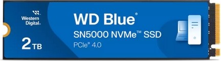 SSD  Western Digital Blue SN5000 PCIe 4.0 x4 NVMe - 2 B,  5150 MB/s,  4850 MB/s, 3D NAND TLC - 
