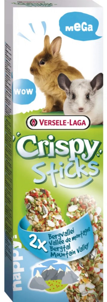       VERSELE LAGA Mega Sticks Rabbits-Chinchillas Mountain Valley - 2 x 70 g,    ,   Crispy - 