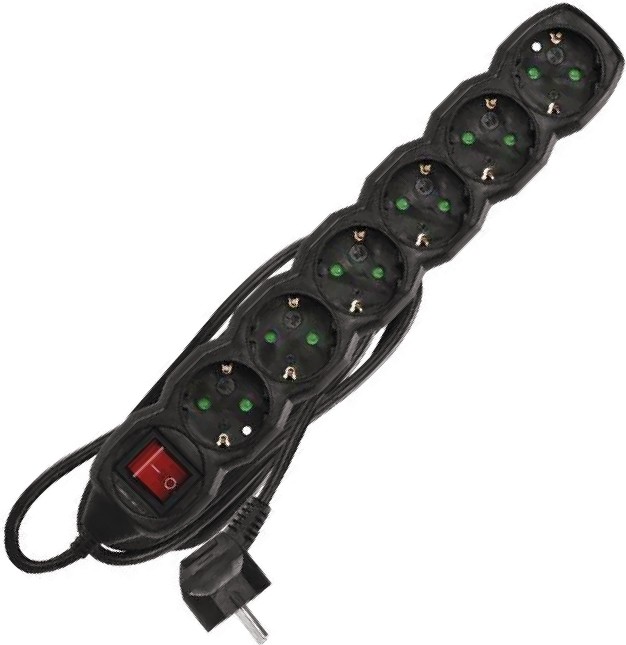 Разклонител с 6 гнезда Emos Разклонител с 6 гнезда Emos - С дължина на кабела 1.5 m -