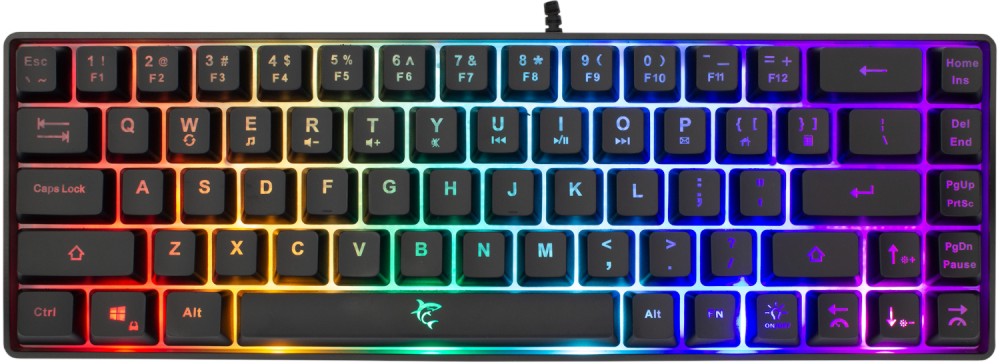   White Shark RONIN Black -  USB  1.5 m  LED  - 