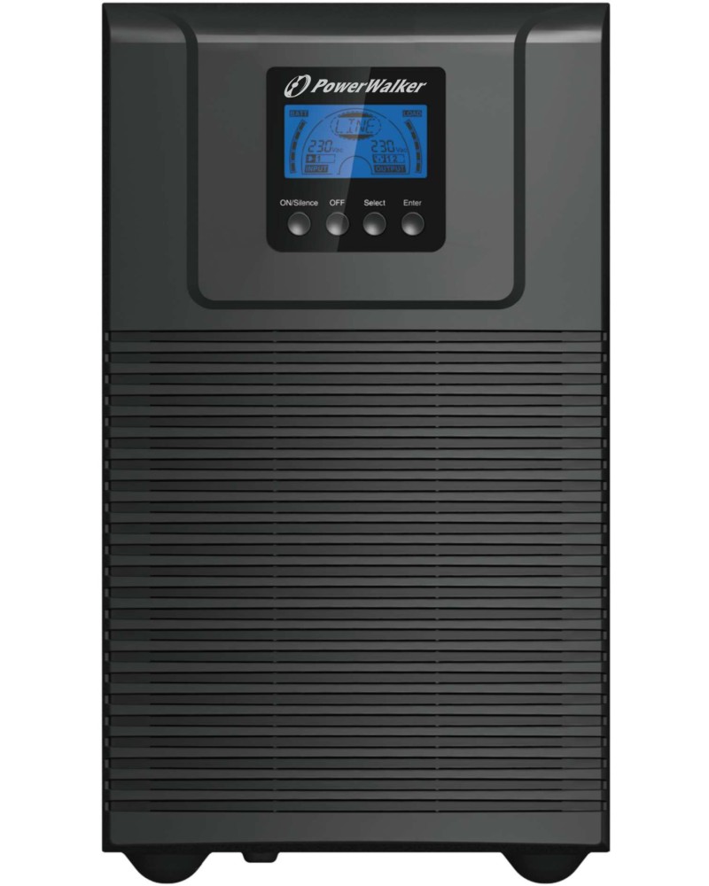 Непрекъсваемо токозахранващо устройство UPS PowerWalker VFI 2000 TG Непрекъсваемо токозахранващо устройство UPS PowerWalker VFI 2000 TG - 2000 VA, 1800 W, 4x 12V / 9Ah, 4x IEC C13 изхода, RS-232, USB, EPO, OnLine -