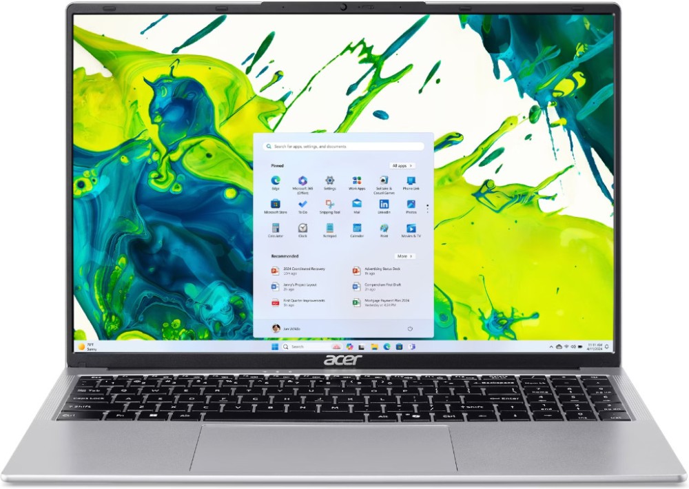 Лаптоп Acer Aspire Lite 16 AL16-54P-77EK Лаптоп Acer Aspire Lite 16 AL16-54P-77EK - Intel Core i7-1355U 3.7 GHz, 16" IPS 1920 x 1200, 60 Hz, 16 GB DDR5, 512 GB SSD, No OS -