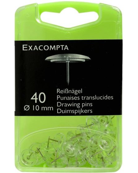 Безцветни габърчета Exacompta Безцветни габърчета Exacompta - 40 броя -