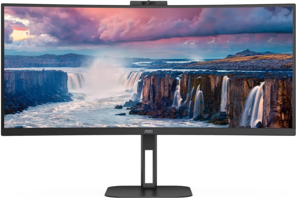 Монитор AOC CU34V5CW/BK Монитор AOC CU34V5CW/BK - 34", VA, 100 Hz, 21:9, 3440 x 1440, 1 ms, HDMI, DisplayPort, USB-C, Adaptive-Sync -