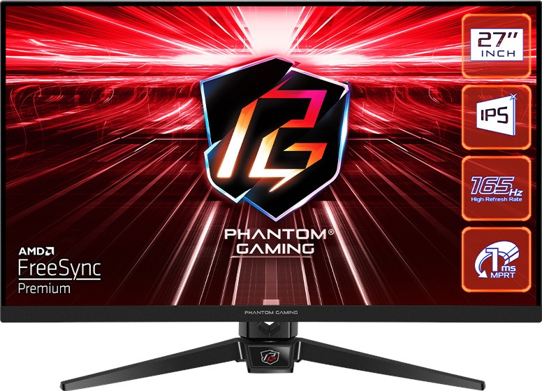 Монитор ASRock PG27FF1A Монитор ASRock PG27FF1A - 27", IPS, 165 Hz, 16:9, 1920 x 1080, 1 ms, 2 x HDMI, DisplayPort, AMD FreeSync -