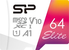 Micro SDXC ����� ����� 64 GB Silicon Power Elite Colorful - Class 10, U1 ��� SD ������� - 
