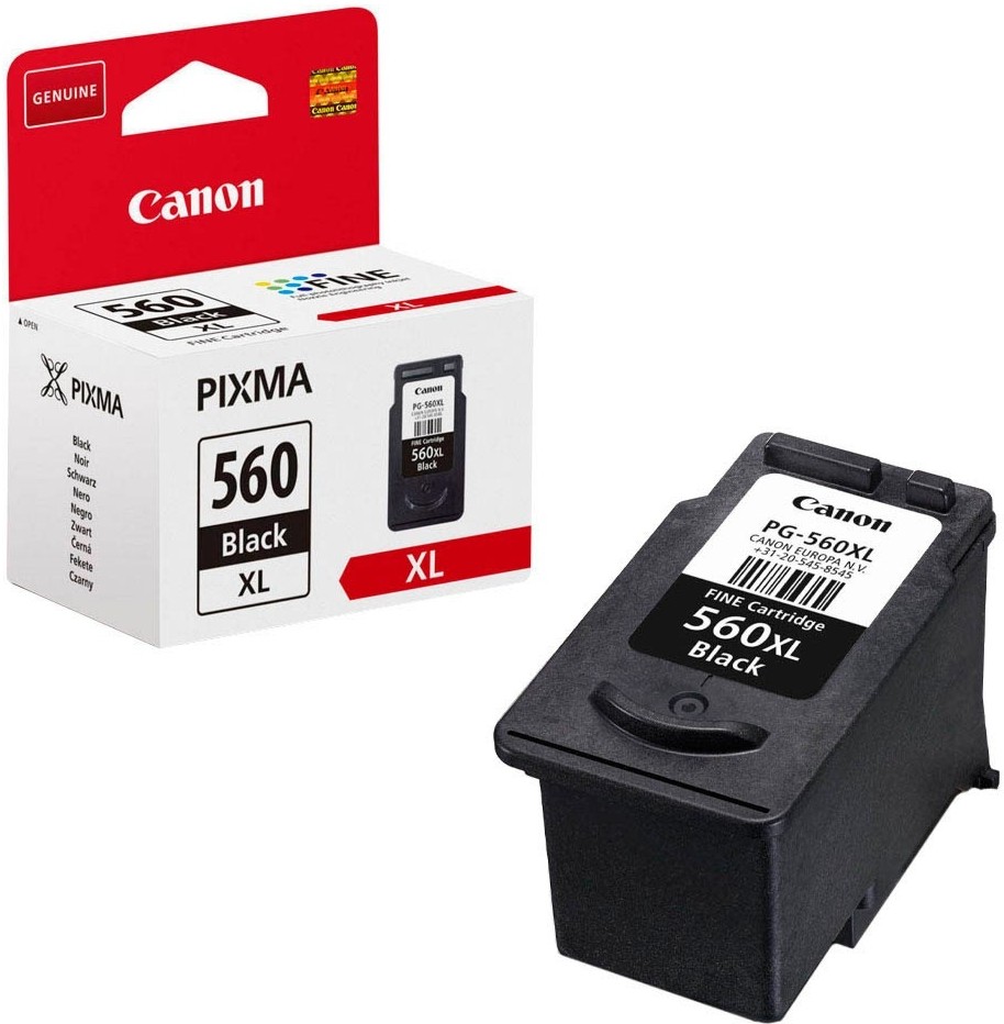 Касета с мастило за принтер Canon PG-560Xl Black Касета с мастило за принтер Canon PG-560Xl Black - 400 страници -