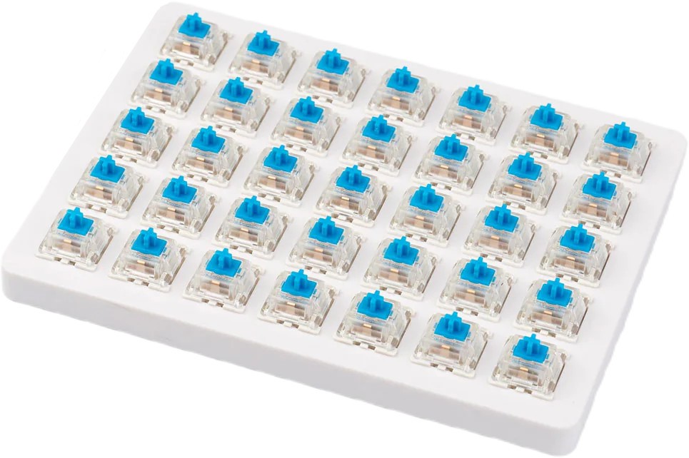 Суичове Keychron Gateron G Pro Blue Суичове Keychron Gateron G Pro Blue - 35 броя за механична клавиатура -