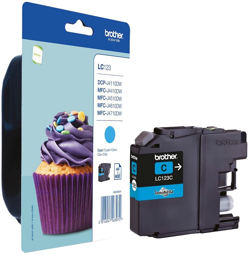      Brother LC-123 Cyan - 600  - 